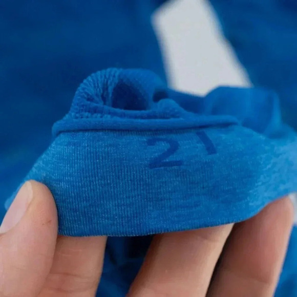 Lululemon In The Flow Crop  *Stripe Heathered Baroque Blue | 2 - Picture 6 of 10